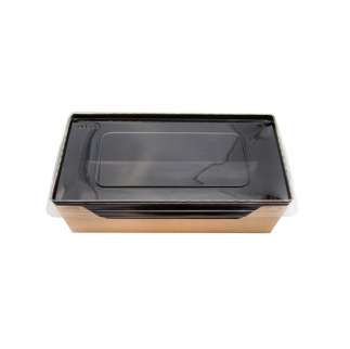 Салатник с прозрачной крышкой OSQ - "Black Edition, 500 мл." (OSQOpSalad500BE) (Упаковка 1 шт.) фото 7966