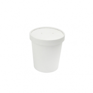 Упаковка для супов, каши и мороженого ECO - "Белая, 445 мл." (ECOSOUP16W-GDC) (Упаковка 1 шт.) фото 9915