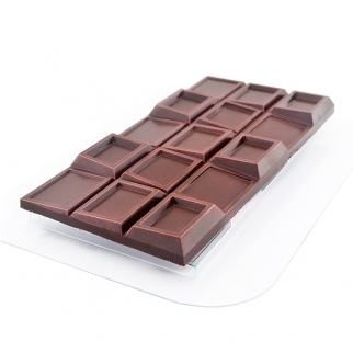 Молд пластиковый для шоколада - "Плитка Инклинум" (Упаковка 1 шт.) фото 11205