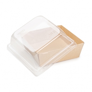 Упаковка для Бенто-торта 300 - "Крафт, 8,4х8,4х4 см." (Упаковка 1 шт.) фото 12315