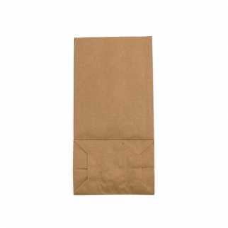Бумажный пакет А - "Крафт, Без ручек, 12x8х33 см., 70 г/м2." (Упаковка 10 шт.) фото 8962