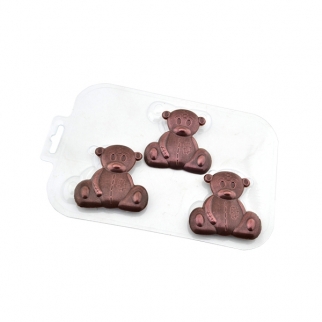 Молд пластиковый для шоколада - "Шоко-мишка" (Упаковка 1 шт.) фото 8459