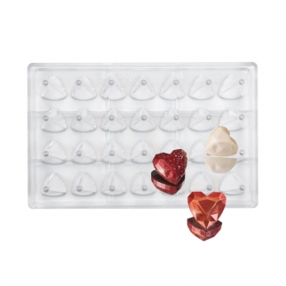 Поликарбонатная форма для конфет MARTELLATO - "Сердце" (MA1993.) (Упаковка 1 шт.) фото 8228
