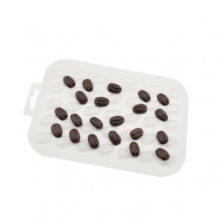 Молд пластиковый для шоколада - "Кофейные зерна" (Упаковка 1 шт.) фото 10033