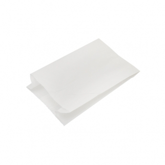 Бумажный пакет  - "Белый, ЖС с V- образным дном, 11,5x5х17 см." (Упаковка 10 шт.) фото 2860