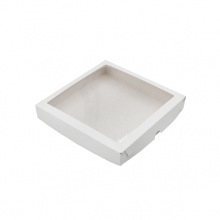 Упаковка для пряников с окном VM - "Белая, 20х20х3 см." (У00471) (Упаковка 1 шт.) фото 3069