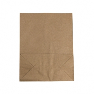 Бумажный пакет Ланч-бокс - "Крафт, Без ручек, 24x12х31 см.,70 г/м2." (Упаковка 10 шт.) фото 2869