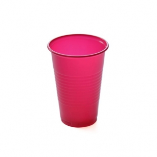 Стакан пластиковый ПРОМА - "Элит Розовый, 200 мл., 2,7 г." (Упаковка 100 шт.) фото 9555