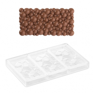 Тритановая форма для конфет PAVONI - "Плитка шоколада, Блеск" (PC5001FR.) (Упаковка 1 шт.) фото 13670
