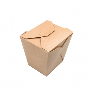 Упаковка для лапши (склеенная)  ECO - "Крафт", 460 мл. (ECONOODLES460-GDC) (Упаковка 1 шт.) фото 4054