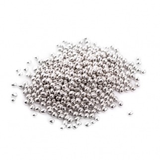 Посыпка Шарики - "Серебряные, мини", 2 мм. (33211.) (Упаковка 1 кг.) фото 5862