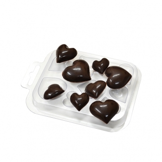 Молд пластиковый для шоколада - "Шоко-сердечки" (Упаковка 1 шт.) фото 8481