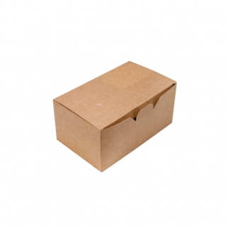 Упаковка для наггетсов, куриных крыльев ECO - "Крафт, 900 мл." (Упаковка 1 шт.) фото 4582