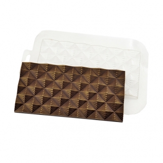 Молд пластиковый для шоколада - "Плитка Инфлексия" (Упаковка 1 шт.) фото 10047