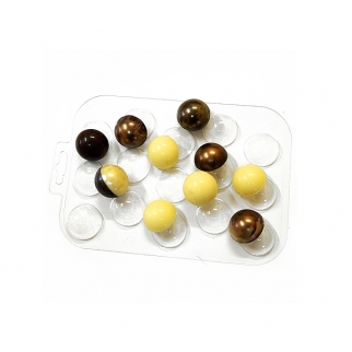 Молд пластиковый для шоколада - "Конфеты сферы 30 мм." (Упаковка 1 шт.) фото 6375