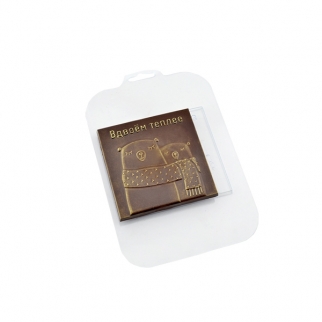 Молд пластиковый для шоколада - "Вдвоем теплее" (Упаковка 1 шт.) фото 8465