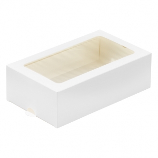 Упаковка для макарон с окном ForGenika - Белый, 12 изделий" (ForG MB 12 W ST) (Упаковка 1 шт.) фото 13436
