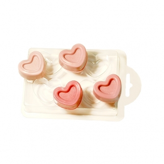 Молд пластиковый для шоколада - "4 сердечка" (Упаковка 1 шт.) фото 13698