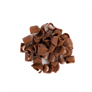 Украшение шоколадное  - "Кудри, молочные, 10 мм." (O42134.) (Упаковка 4 кг.) фото 12580
