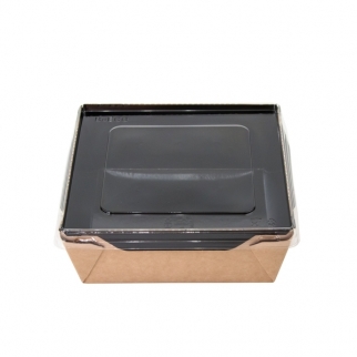 Салатник с прозрачной крышкой ECO - "Black Edition, 1200 мл." (ECOOpSalad1200BE-GDC)(Упаковка 1 шт.) фото 10432