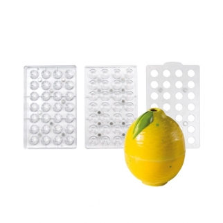 Поликарбонатная форма для конфет MARTELLATO - "Лимон" (20FRUIT4.) (Упаковка 1 шт.) фото 8219