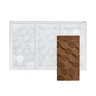 Тритановая форма для конфет PAVONI - "Плитка шоколада, Брусчатка" (PC5006FR.) (Упаковка 1 шт.) фото 11150