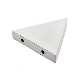 Упаковка для пиццы и пирогов треугольная - "Белая, МГК, 22х22х3,5 см." (Упаковка 1 шт.) фото 3210