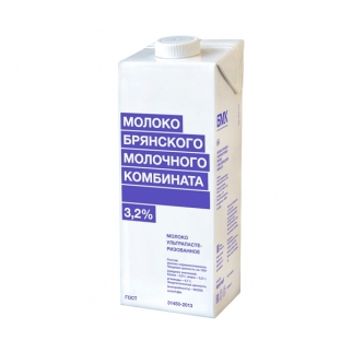 Молоко ультрапастеризованное БМК САМОВЫВОЗ - "3,2%, ТВА edge (гофра)" (Упаковка 975 мл.) фото 8876