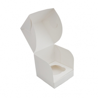 Упаковка для капкейков PASTICCIERE - "Белая, 1 ячейка" (CUP1-GDC) (Упаковка 1 шт.) фото 4557