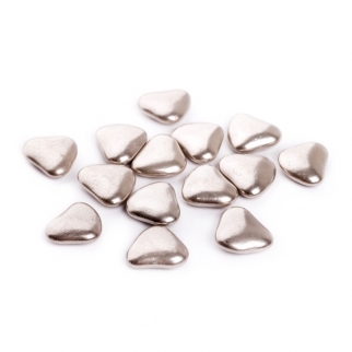 Посыпка сердца с шоколадом мини  - "Серебряные" (AI24820*) (Упаковка 1 кг.) фото 3756