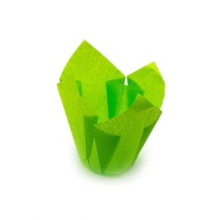 Тарталетка Тюльпан - "Зеленый", выс. 80 мм. ø 50 мм. (РТК1З/З) (Упаковка 180 шт.) фото 3932