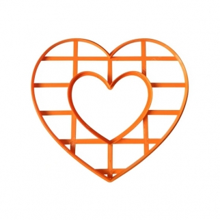 Вырубка для торта - "Сердце с внутренним элементом", 25 см. (Упаковка 1 шт.) фото 9665