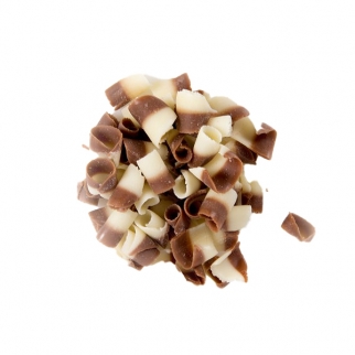 Украшение шоколадное  - "Кудри, бело - молочные, 10 мм." (D42159.) (Упаковка 250 г.) фото 12304