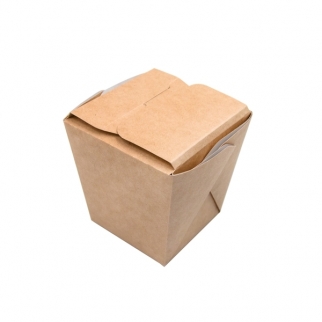 Упаковка для лапши (склеенная)  ECO - "Крафт, 560 мл." (ECONOODLES560-GDC) (Упаковка 1 шт.) фото 4055