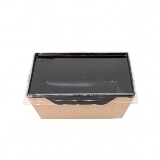 Салатник с прозрачной крышкой ECO - "Black Edition, 350 мл." (ECOOpSalad350BE-GDC) (Упаковка 1 шт.) фото 10433